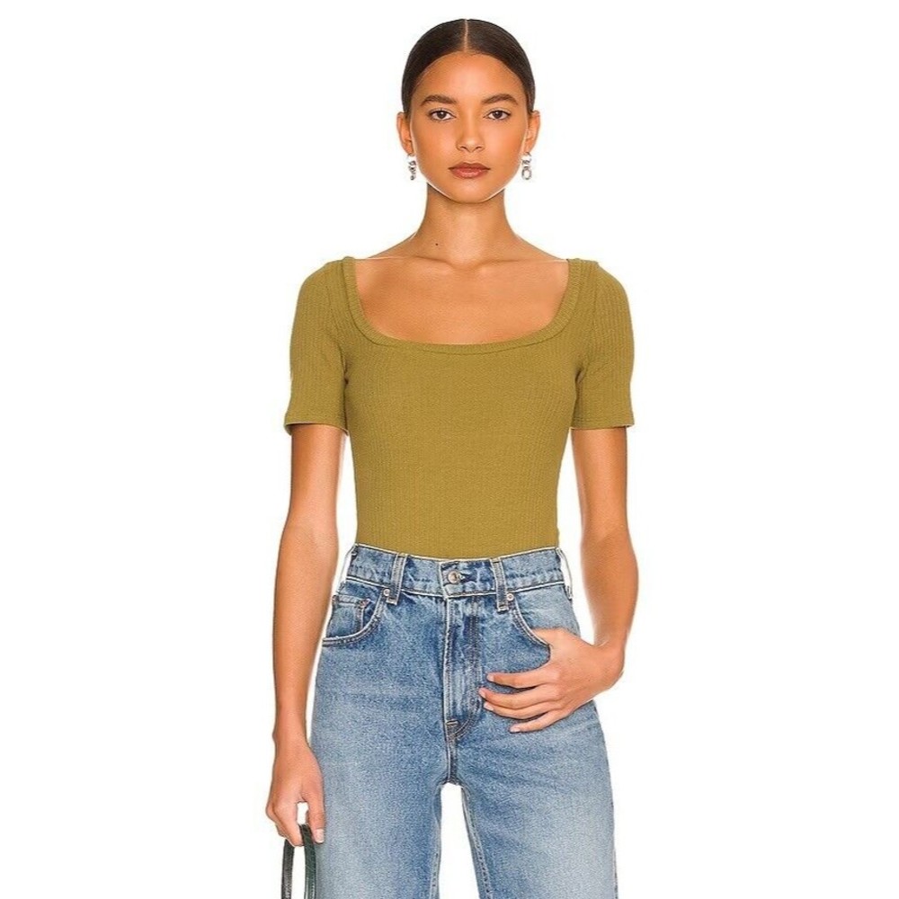 Womens Size L n:Philanthropy Langley Body Suit Olive NWT